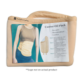 Castor Oil Pack with 8oz Amber Bottle of Castor Oil - (EXCLUSIVE BUNDLE)