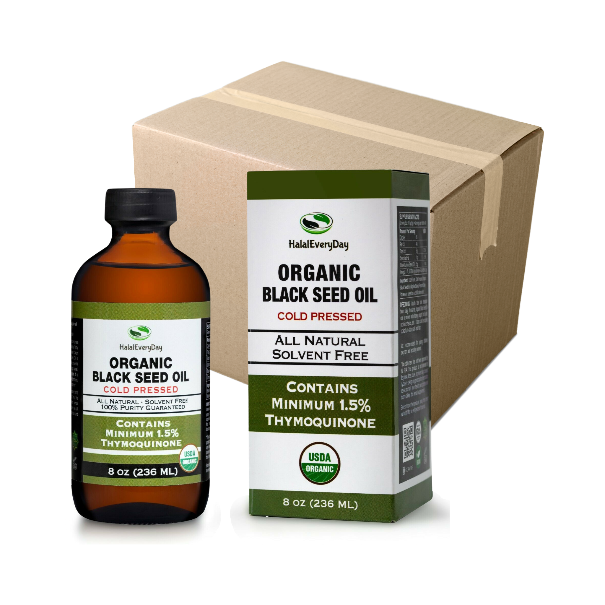 8 oz. Organic Black Seed Oil (12 Pack) – HalalEveryday