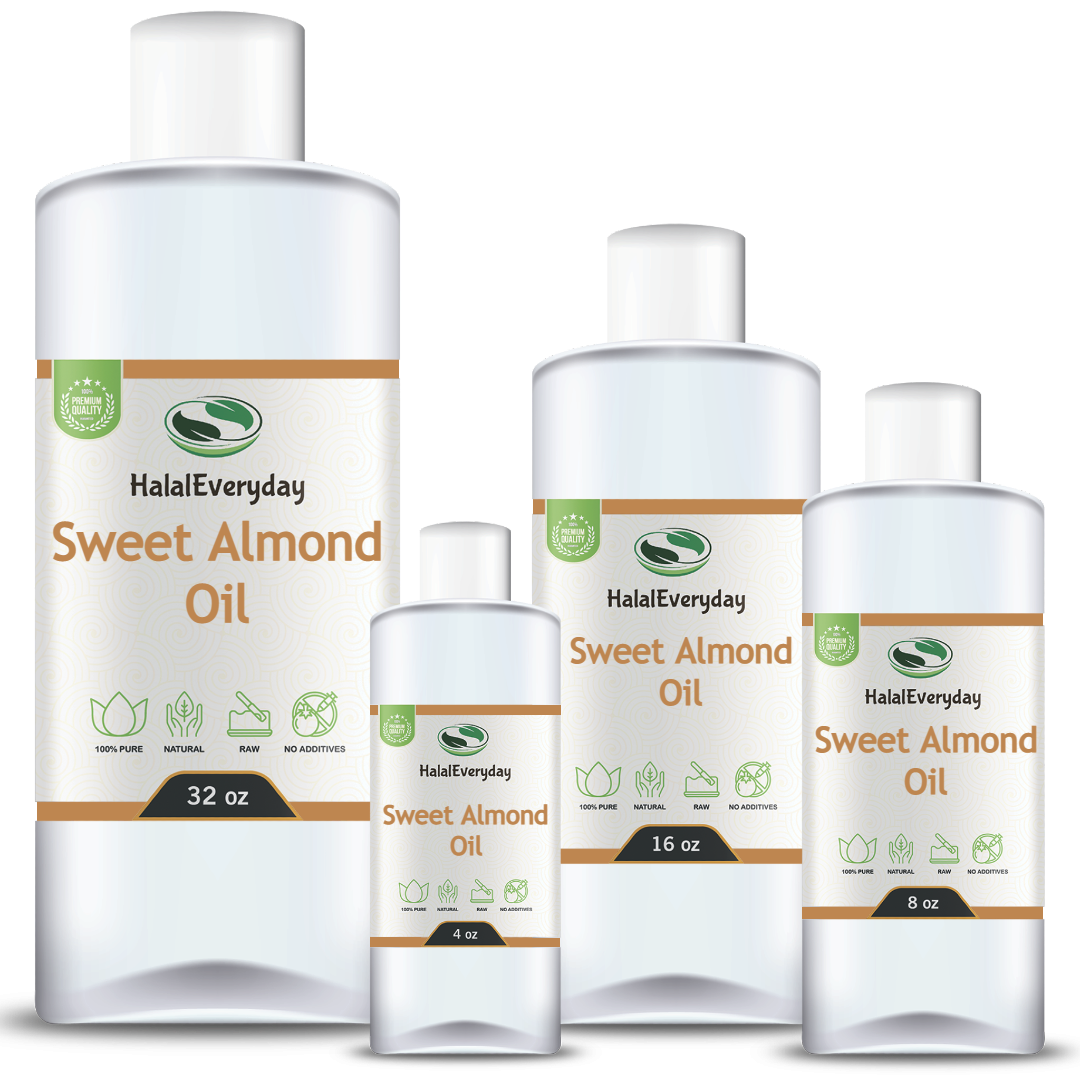 Carrier Oil Variety Set 4 oz Cold Pressed 100% Pure Natural Almond