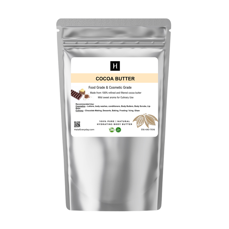 Cocoa Butter Refined with Sweet Aroma – Great for Baking, Cooking, and Skincare Blends