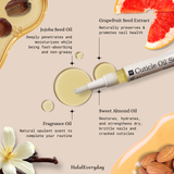 Cuticle Oil Nail Serum | French Vanilla & Unscented  | Strengthens & Repairs Nails