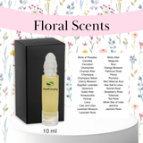 Floral Fragrance Oil Scents Roll-ons 1/3 oz. Gift Box Included