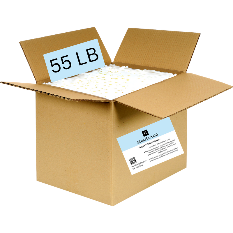 Stearic Acid 55 lb Wholesale Vegan & Halal Thickening Agent