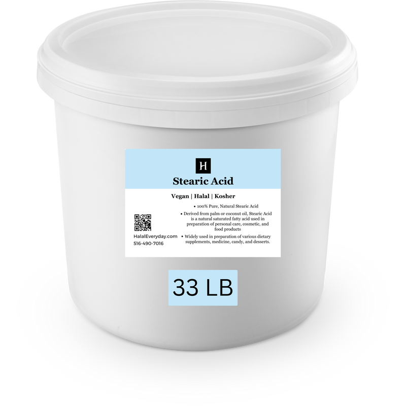 Stearic Acid 33 lb Wholesale Vegan & Halal Thickening Agent