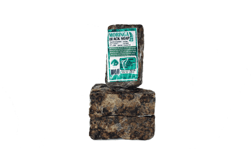 Moringa Black Soap Bar Vegan Organic 100% Natural from Ghana Approximately 16oz