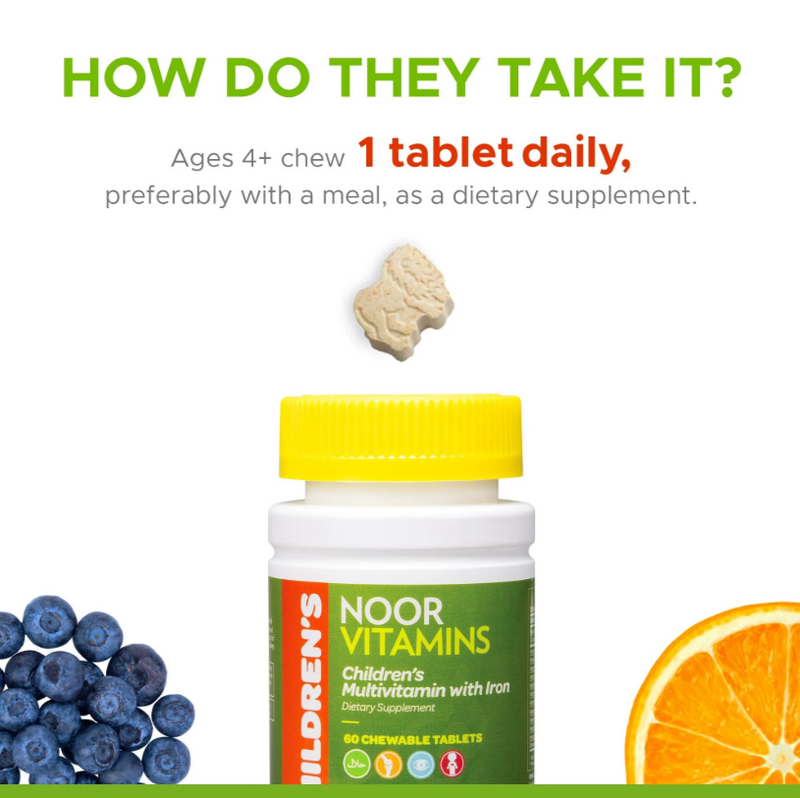 NoorVitamins Children’s Chewable Multivitamin Halal