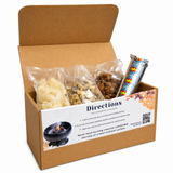 Incense Resin Exploration Set | Three 2 oz. Resin Samples + 33mm Charcoal Tablets | White Copal + Frankincense + Myrrh | Incense Room Fragrance Aroma | Gift