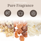 Incense Resin Exploration Set | Three 2 oz. Resin Samples + 33mm Charcoal Tablets | White Copal + Frankincense + Myrrh | Incense Room Fragrance Aroma | Gift