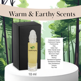 Warm & Earthy Fragrance Oil Scents Roll-ons 1/3 oz.