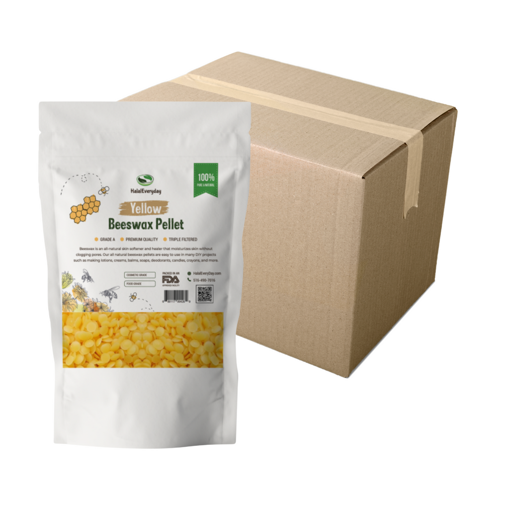  YASNAY Yellow Beeswax Pellets 5LB, 100% Organic