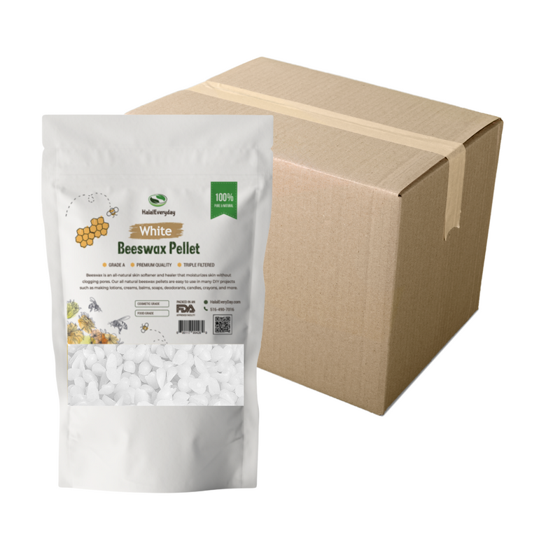 White Beeswax Pellets 38 lb. Case (Wholesale)