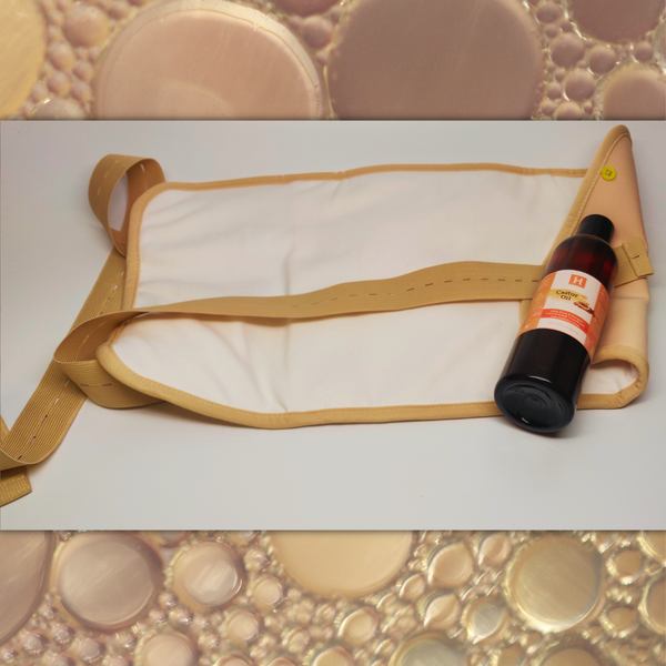 Castor Oil Pack with 8oz Amber Bottle of Castor Oil - (EXCLUSIVE BUNDLE)