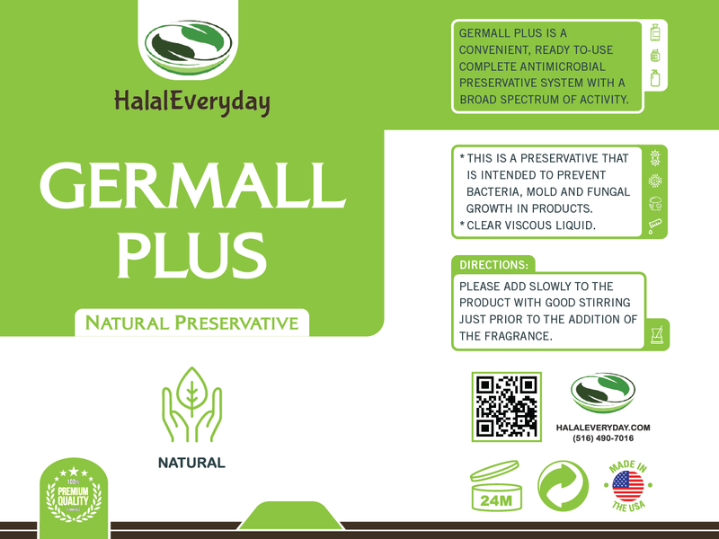 Germall Plus- Natural Preservative - Clear Liquid - Excellent broad  spectrum preservative - 8oz - Compatible with most cosmetic ingredients  Good for