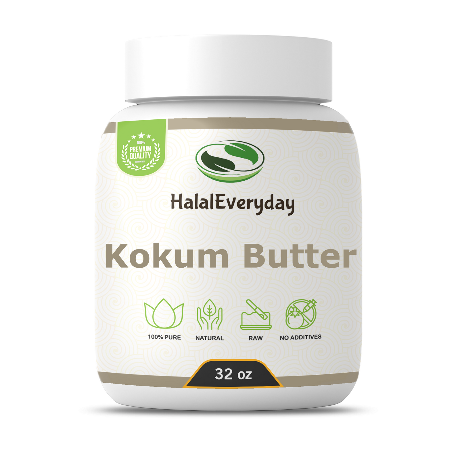 Jar of HalalEveryday kokum butter product container